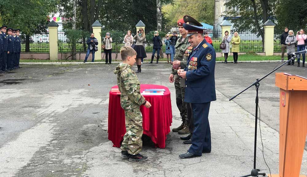 Торжественная церемония приведения к присяге курсантов отряда «Юный спецназовец»